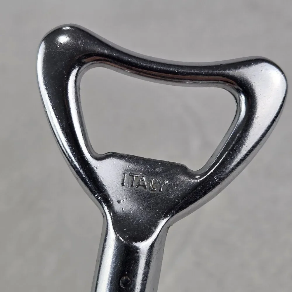 Vintage‎ Italian Wing Corkscrew Bottle Opener Chrome Italy Bar Tool